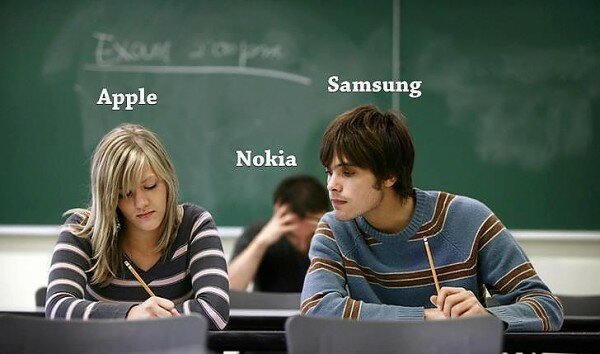 Apple, Nokia, Samsung